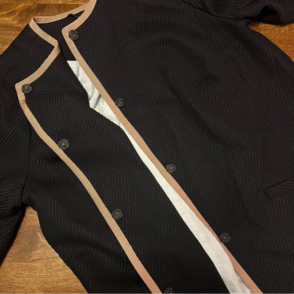 Talbots Snap Up Lined Black Coat Jacket 16W Quiet Luxury Fall Winter - Picture 12 of 12